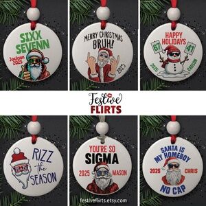 Funny Teen Meme Personalizable Christmas Ornaments